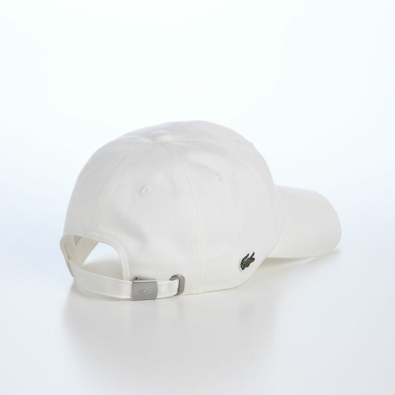 ラコステのキャップ COTTON TWILL L CAP（コットンツイル L キャップ） L1366 オフホワイト