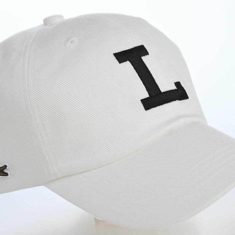 ラコステのキャップ COTTON TWILL L CAP（コットンツイル L キャップ） L1366 オフホワイト