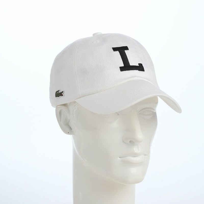 ラコステのキャップ COTTON TWILL L CAP（コットンツイル L キャップ） L1366 オフホワイト
