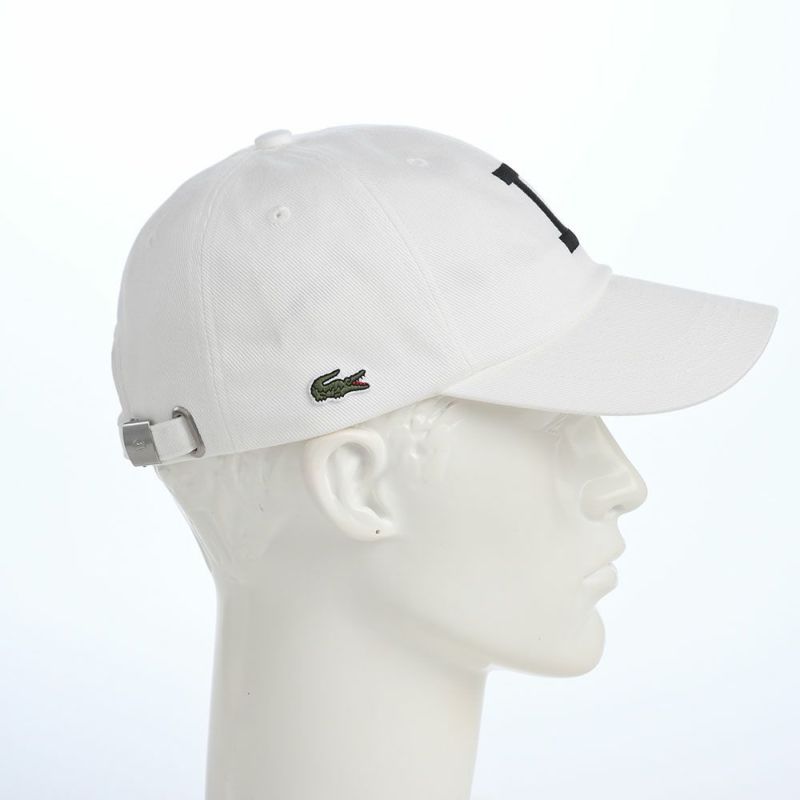 ラコステのキャップ COTTON TWILL L CAP（コットンツイル L キャップ） L1366 オフホワイト