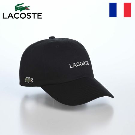 ラコステのキャップ LACOSTE EMB CAP（ラコステ エンブロイダリー キャップ） L1372 ブラック