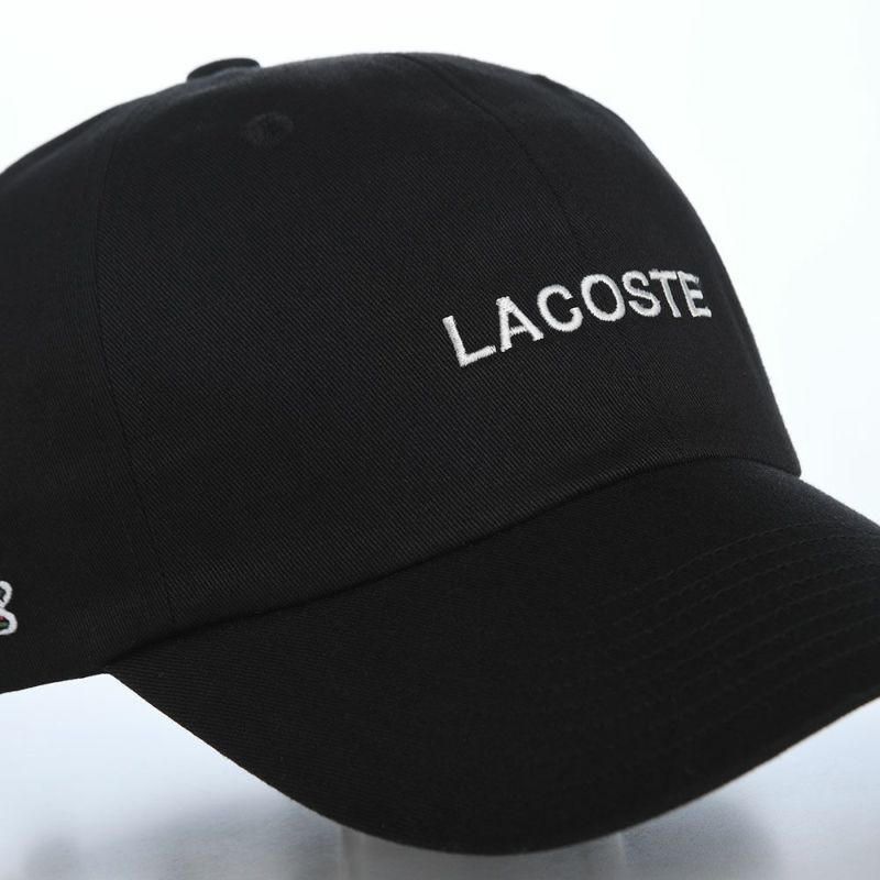 ラコステのキャップ LACOSTE EMB CAP（ラコステ エンブロイダリー キャップ） L1372 ブラック