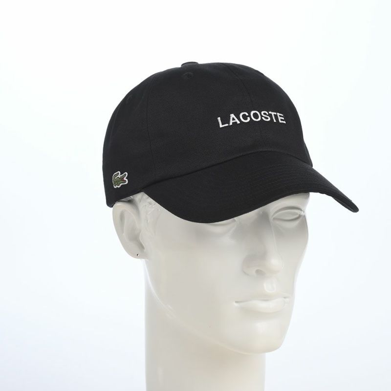 ラコステのキャップ LACOSTE EMB CAP（ラコステ エンブロイダリー キャップ） L1372 ブラック