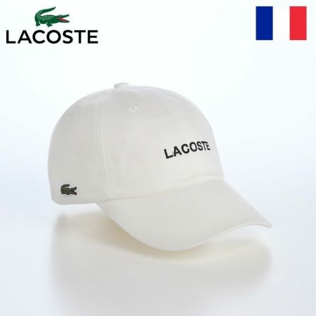 ラコステのキャップ LACOSTE EMB CAP（ラコステ エンブロイダリー キャップ） L1372 オフホワイト
