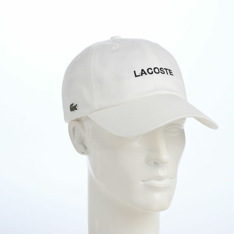 ラコステのキャップ LACOSTE EMB CAP（ラコステ エンブロイダリー キャップ） L1372 オフホワイト