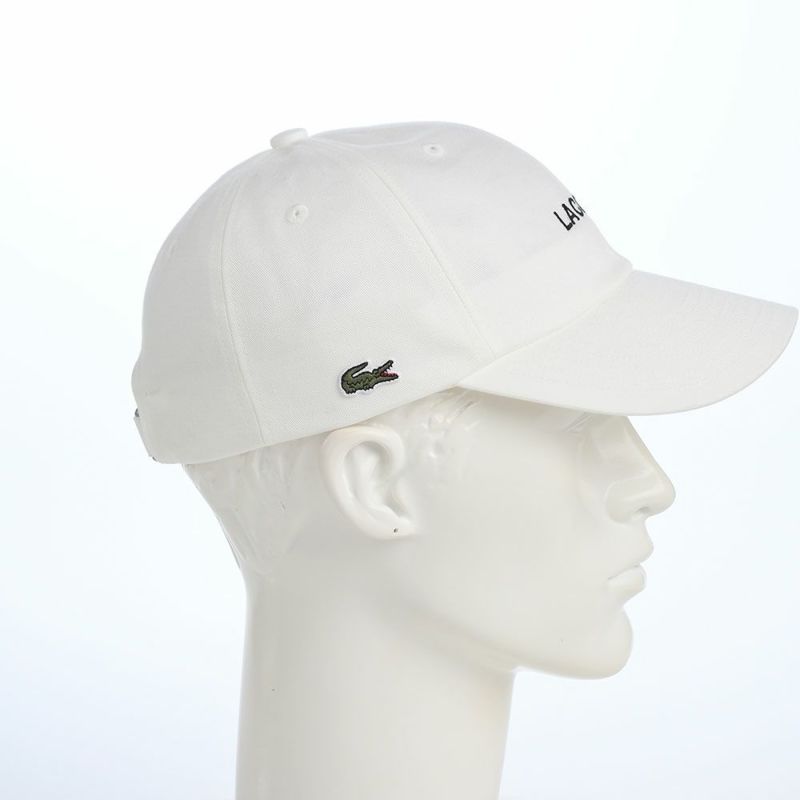 ラコステのキャップ LACOSTE EMB CAP（ラコステ エンブロイダリー キャップ） L1372 オフホワイト