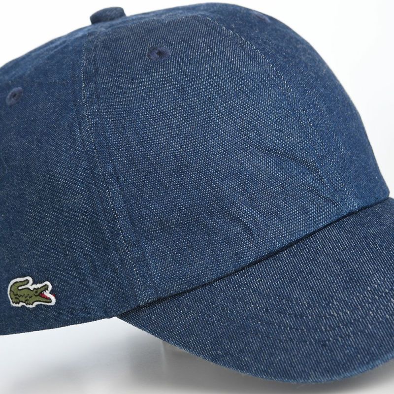 ラコステのキャップ 8oz DENIM CAP（8オンス デニム キャップ） L7148 ブルー