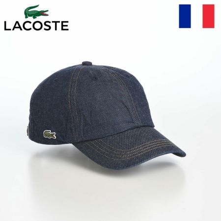 ラコステのキャップ 8oz DENIM CAP（8オンス デニム キャップ） L7148 ネイビー