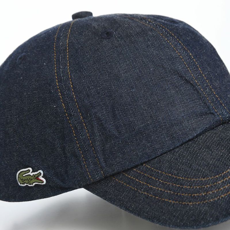ラコステのキャップ 8oz DENIM CAP（8オンス デニム キャップ） L7148 ネイビー