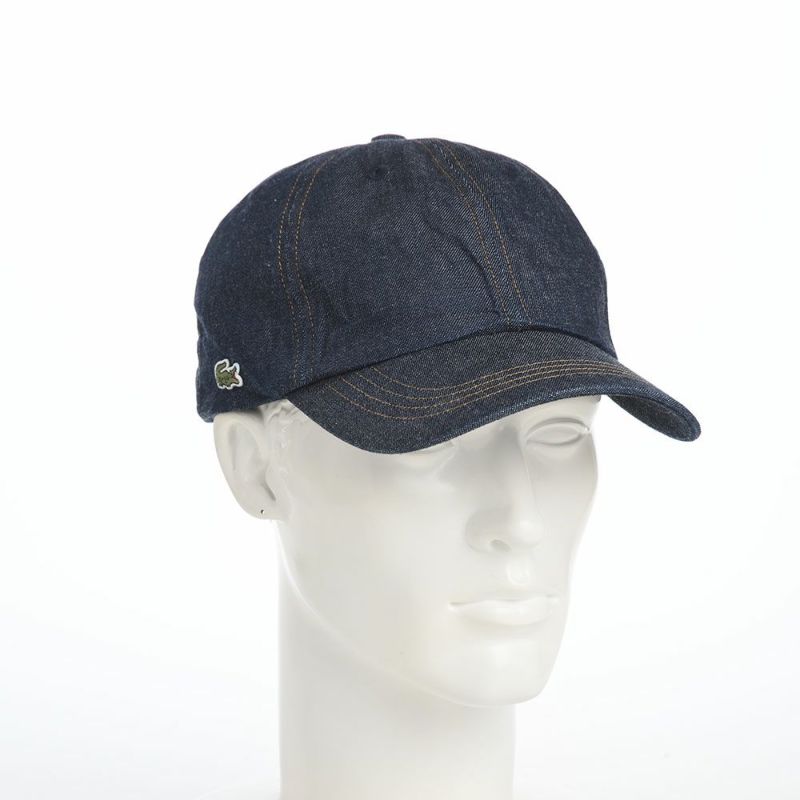 ラコステのキャップ 8oz DENIM CAP（8オンス デニム キャップ） L7148 ネイビー
