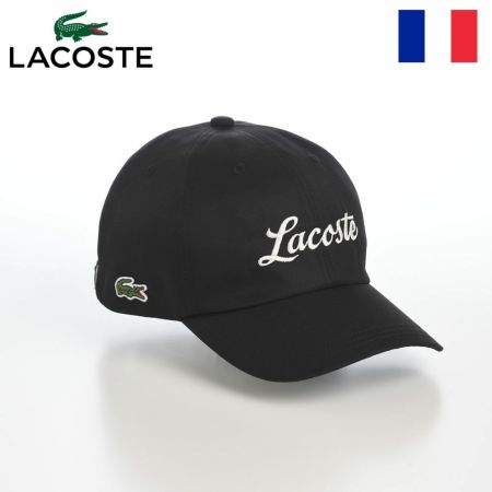 ラコステのキャップ GABARDINE CAP（ギャバジン キャップ） L7150 ブラック