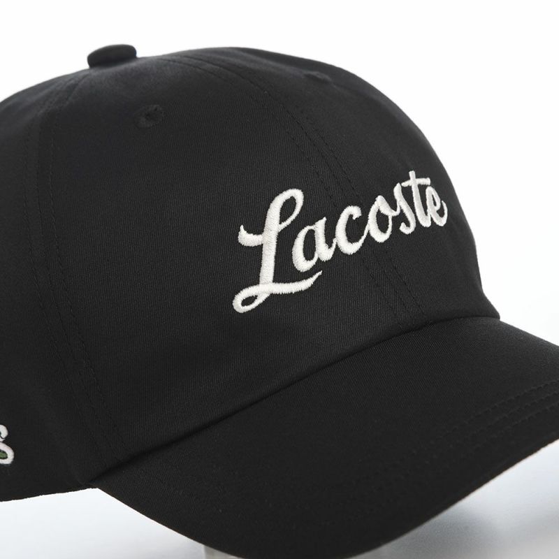 ラコステのキャップ GABARDINE CAP（ギャバジン キャップ） L7150 ブラック