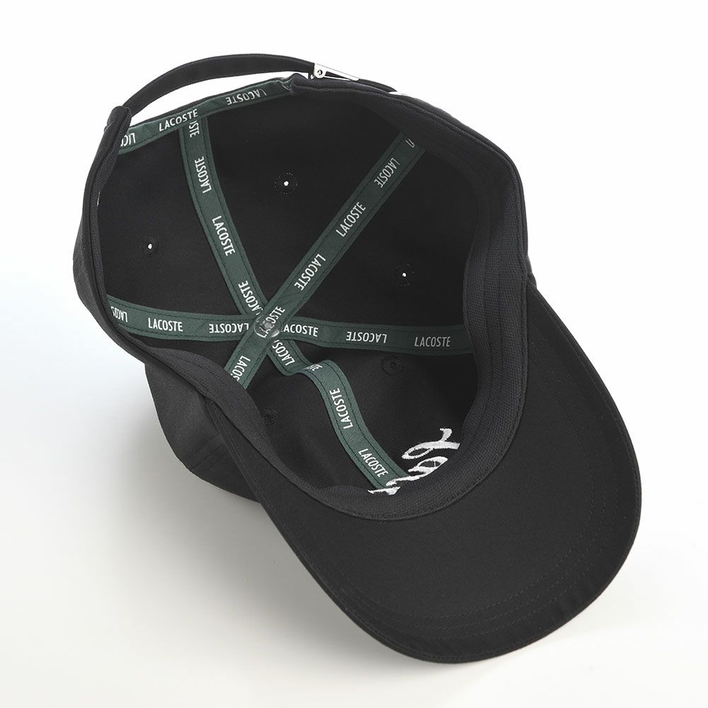 ラコステのキャップ GABARDINE CAP（ギャバジン キャップ） L7150 ブラック