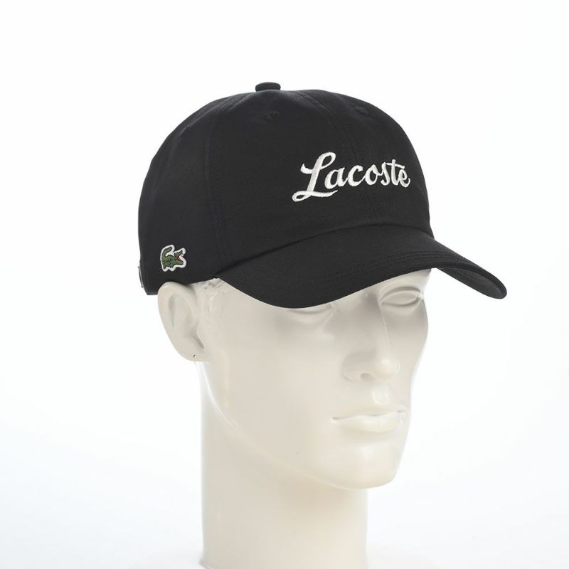 ラコステのキャップ GABARDINE CAP（ギャバジン キャップ） L7150 ブラック