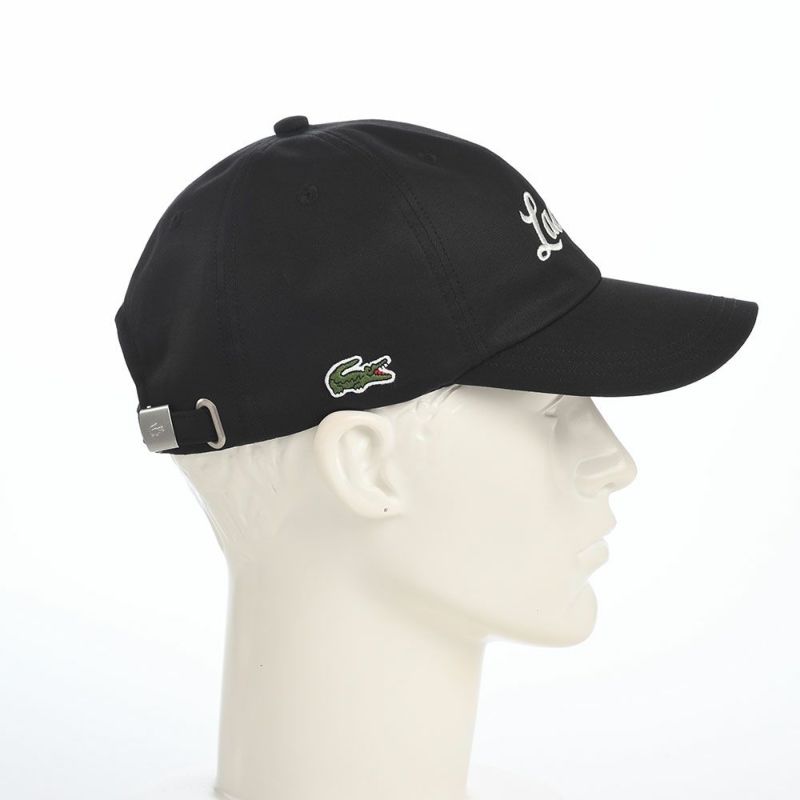 ラコステのキャップ GABARDINE CAP（ギャバジン キャップ） L7150 ブラック