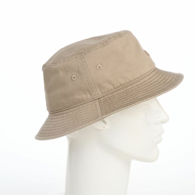 ラコステのバケットハット BIOWASH BUCKET HAT（バイオウォッシュ バケットハット） L1358 ベージュ