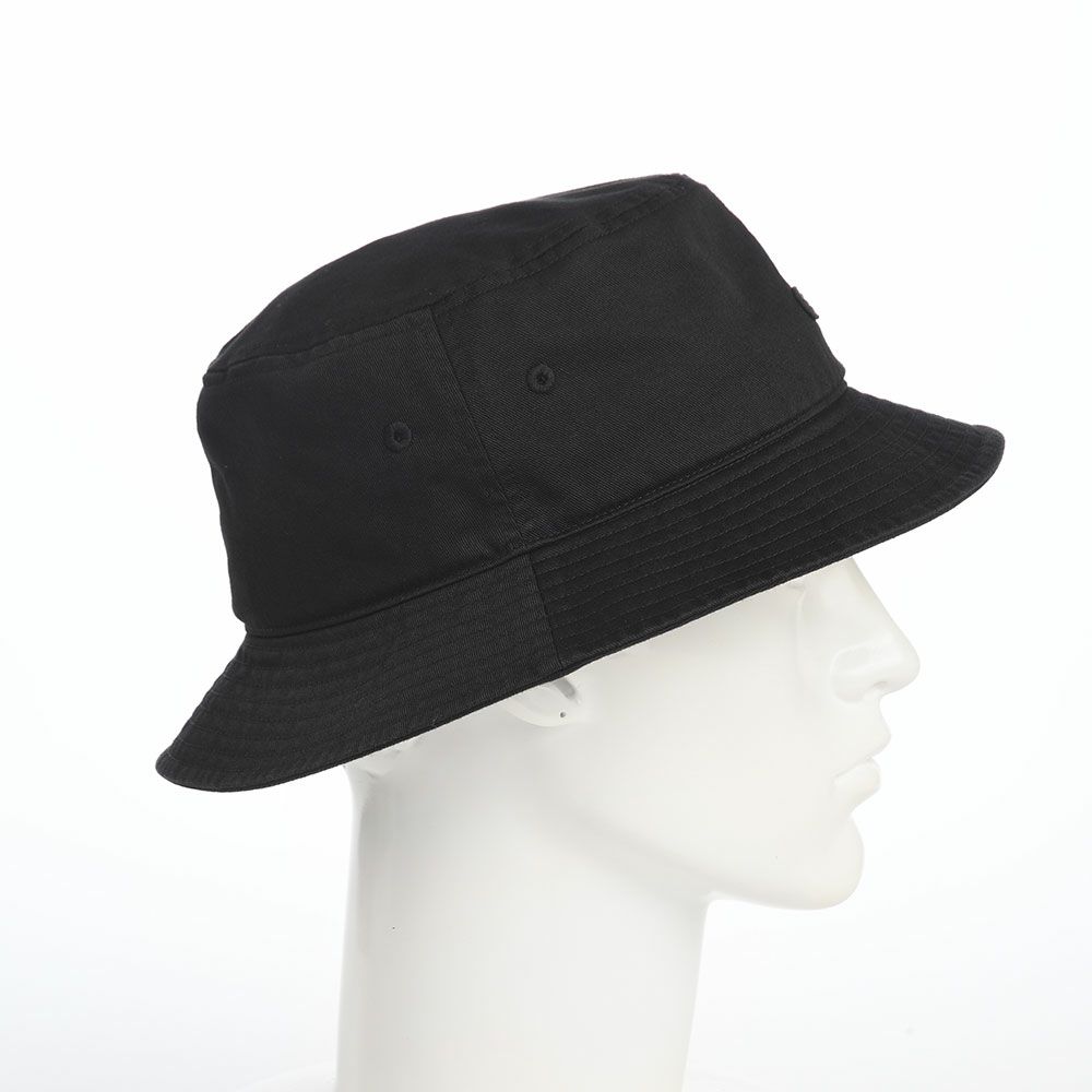 ラコステのバケットハット BIOWASH BUCKET HAT（バイオウォッシュ バケットハット） L1358 ブラック