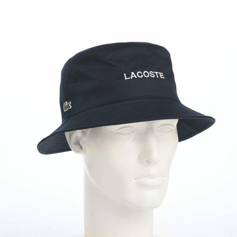 ラコステのバケットハット LACOSTE EMB BUCKET HAT（ラコステ エンブロイダリー バケットハット） L1371 ネイビー