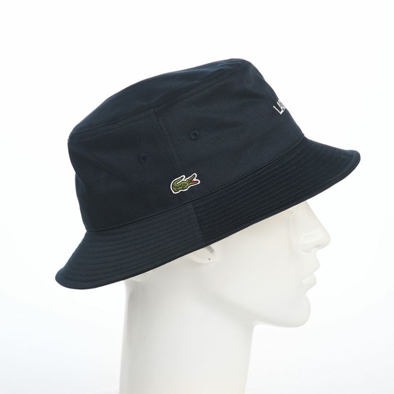ラコステのバケットハット LACOSTE EMB BUCKET HAT（ラコステ エンブロイダリー バケットハット） L1371 ネイビー