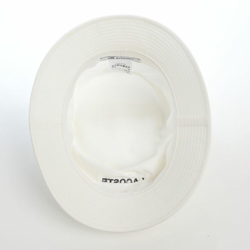 ラコステのバケットハット LACOSTE EMB BUCKET HAT（ラコステ エンブロイダリー バケットハット） L1371 オフホワイト