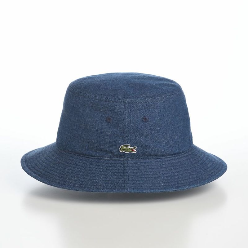 ラコステのバケットハット 8oz DENIM BUCKET HAT（8オンス デニム バケットハット） L7147 ブルー