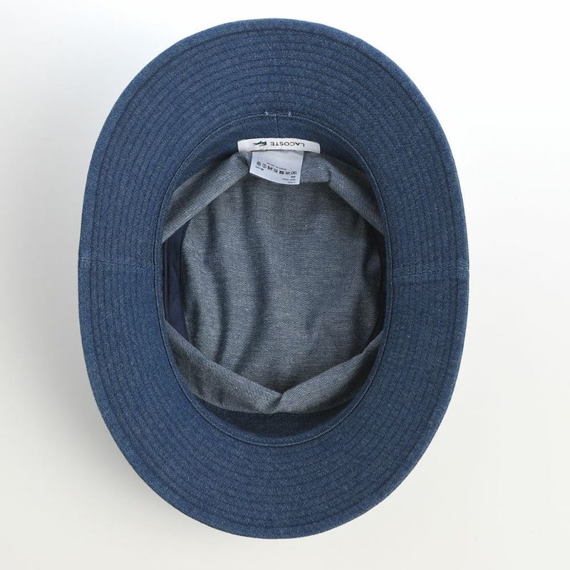 ラコステのバケットハット 8oz DENIM BUCKET HAT（8オンス デニム バケットハット） L7147 ブルー