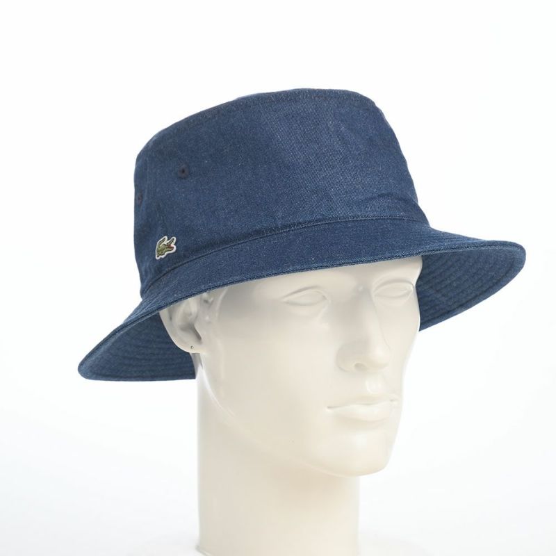 ラコステのバケットハット 8oz DENIM BUCKET HAT（8オンス デニム バケットハット） L7147 ブルー
