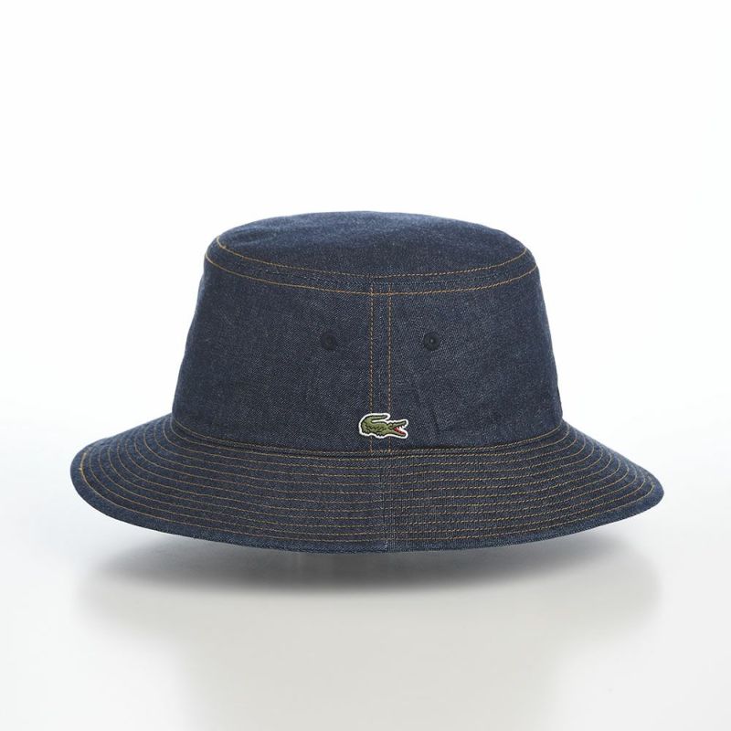 ラコステのバケットハット 8oz DENIM BUCKET HAT（8オンス デニム バケットハット） L7147 ネイビー