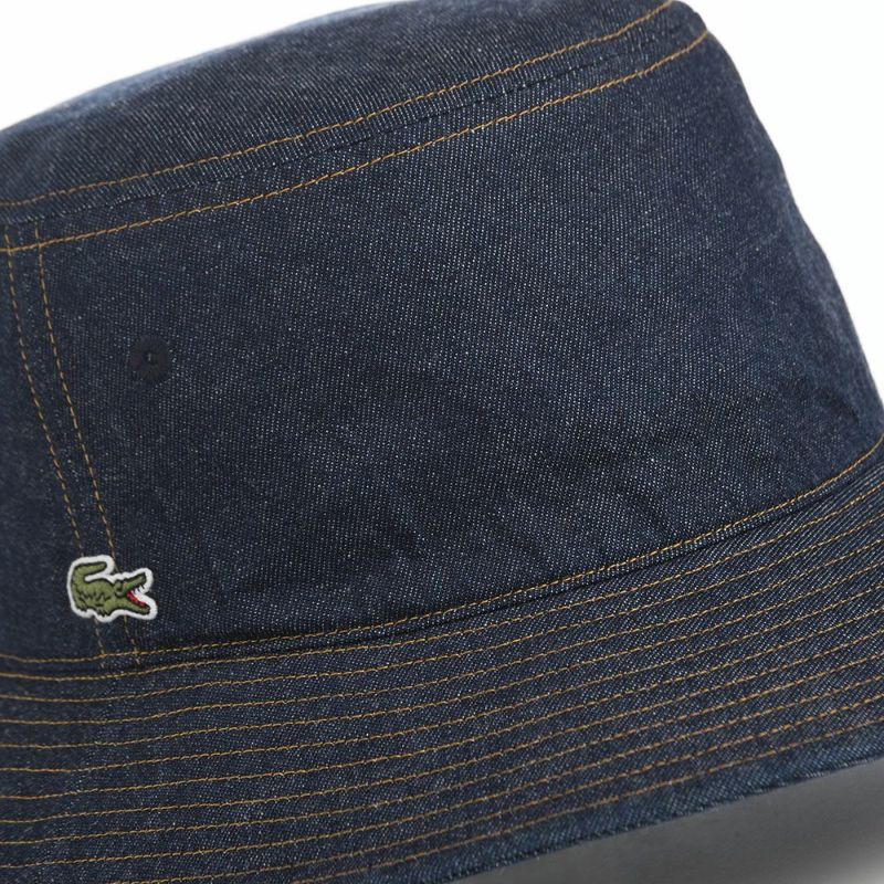 ラコステのバケットハット 8oz DENIM BUCKET HAT（8オンス デニム バケットハット） L7147 ネイビー