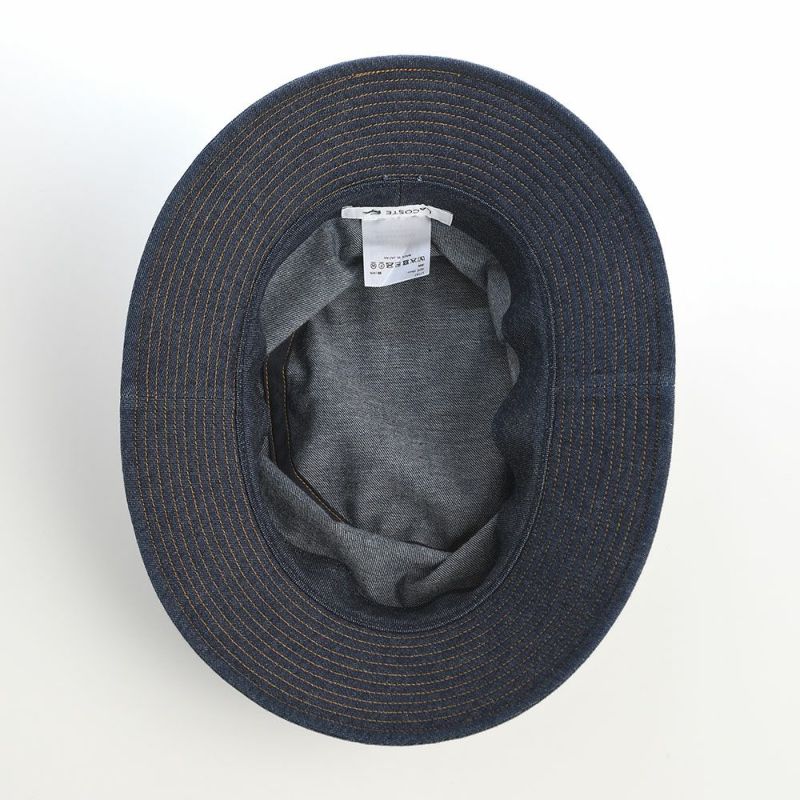 ラコステのバケットハット 8oz DENIM BUCKET HAT（8オンス デニム バケットハット） L7147 ネイビー