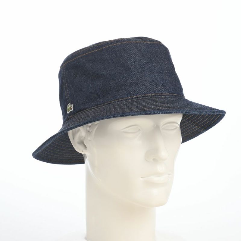ラコステのバケットハット 8oz DENIM BUCKET HAT（8オンス デニム バケットハット） L7147 ネイビー