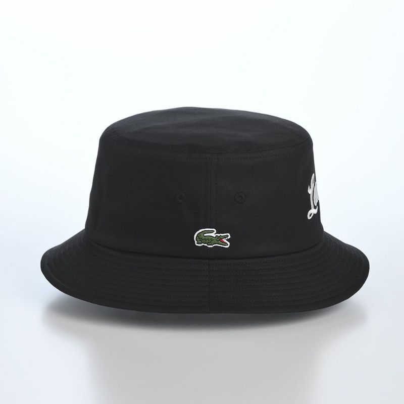 ラコステのバケットハット GABARDINE BUCKET HAT（ギャバジン バケットハット） L7151 ブラック