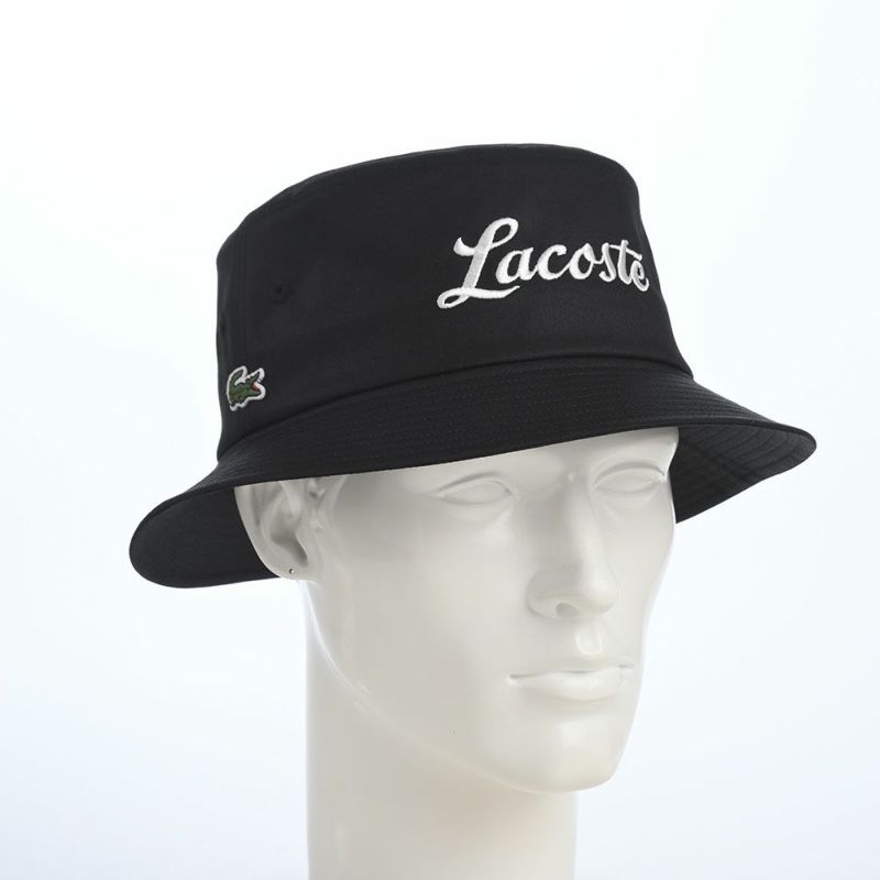ラコステのバケットハット GABARDINE BUCKET HAT（ギャバジン バケットハット） L7151 ブラック