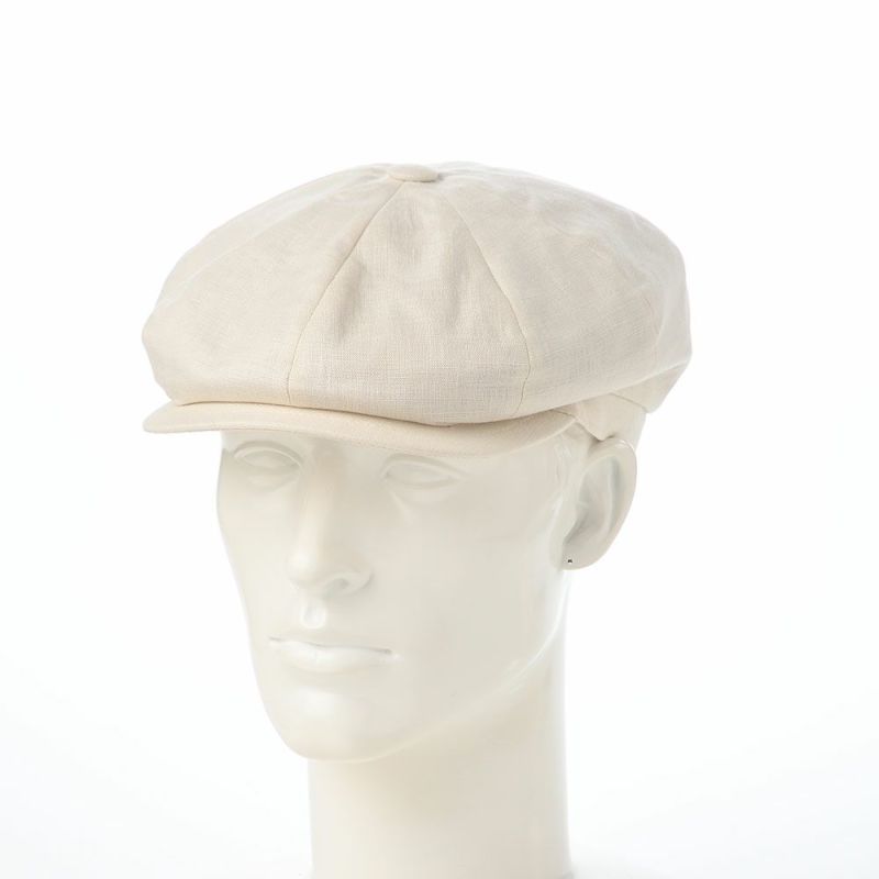 ボルサリーノのキャスケット Hunting Cesare Linen（ハンチング チェーザレ リネン） B15120 ナチュラル
