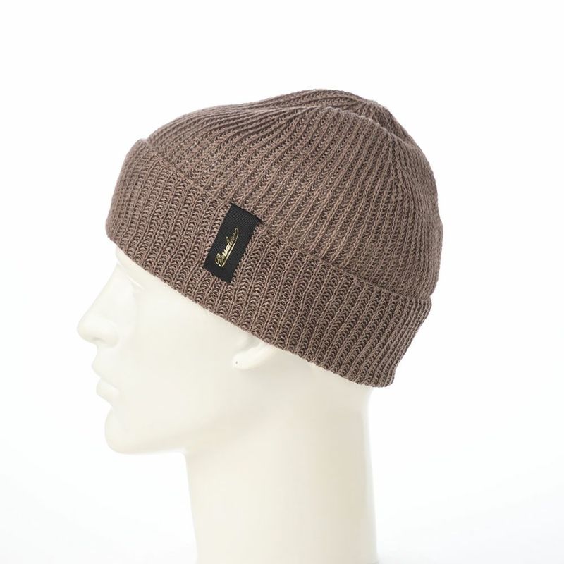 ボルサリーノのニット帽 Ren Linen Beanie（レン リネン ビーニー） 130391 ブラウン