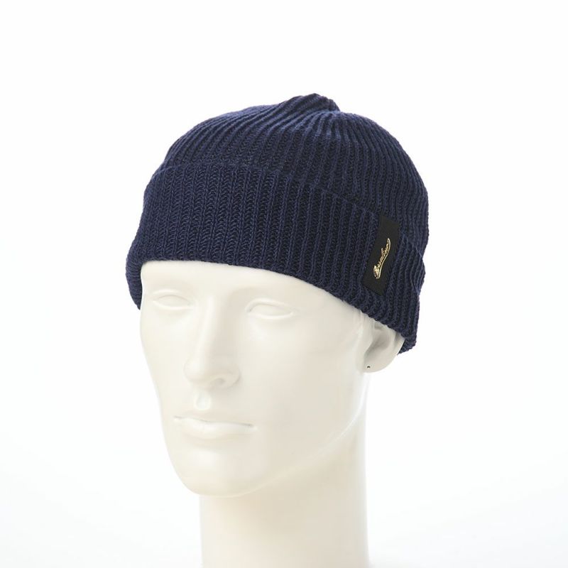 ボルサリーノのニット帽 Ren Linen Beanie（レン リネン ビーニー） 130391 ネイビー