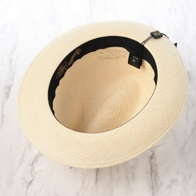 ボルサリーノのパナマハット Panama Quito（パナマキート） 140228 ティールリボン