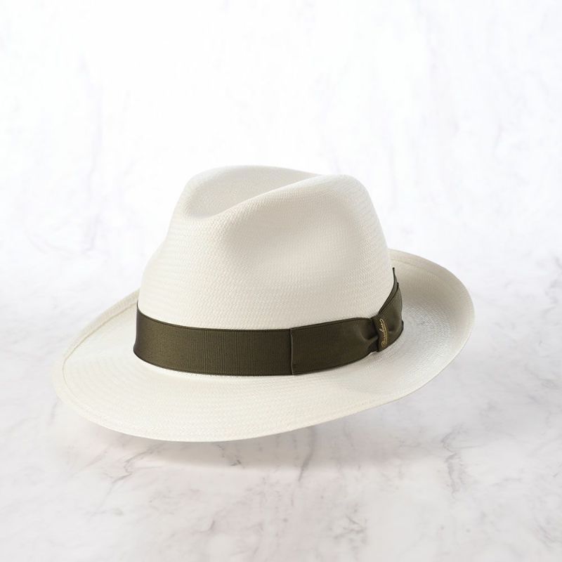 ボルサリーノのパナマハット Panama Fine（パナマファイン） 140338 カーキリボン