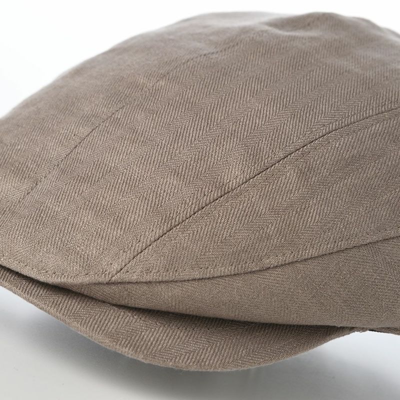 ガリュープラネットのハンチング Washable Herringbone Linen Hunting（ウォッシャブルへリンボンリネンハンチング）839 ベージュ