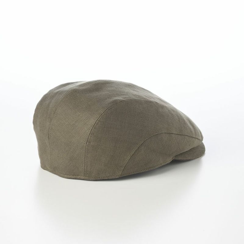 ガリュープラネットのハンチング Washable Herringbone Linen Hunting（ウォッシャブルへリンボンリネンハンチング）839 カーキ