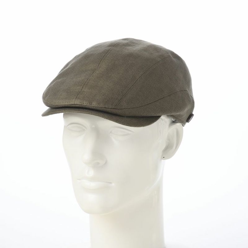 ガリュープラネットのハンチング Washable Herringbone Linen Hunting（ウォッシャブルへリンボンリネンハンチング）839 カーキ