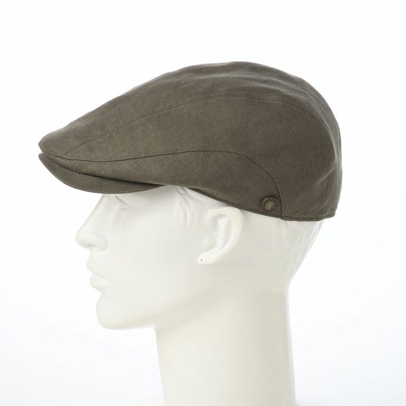 ガリュープラネットのハンチング Washable Herringbone Linen Hunting（ウォッシャブルへリンボンリネンハンチング）839 カーキ