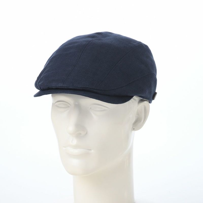 ガリュープラネットのハンチング Washable Herringbone Linen Hunting（ウォッシャブルへリンボンリネンハンチング）839 ネイビー
