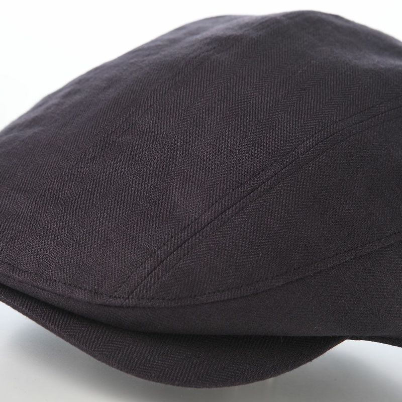 ガリュープラネットのハンチング Washable Herringbone Linen Hunting（ウォッシャブルへリンボンリネンハンチング）839 パープル