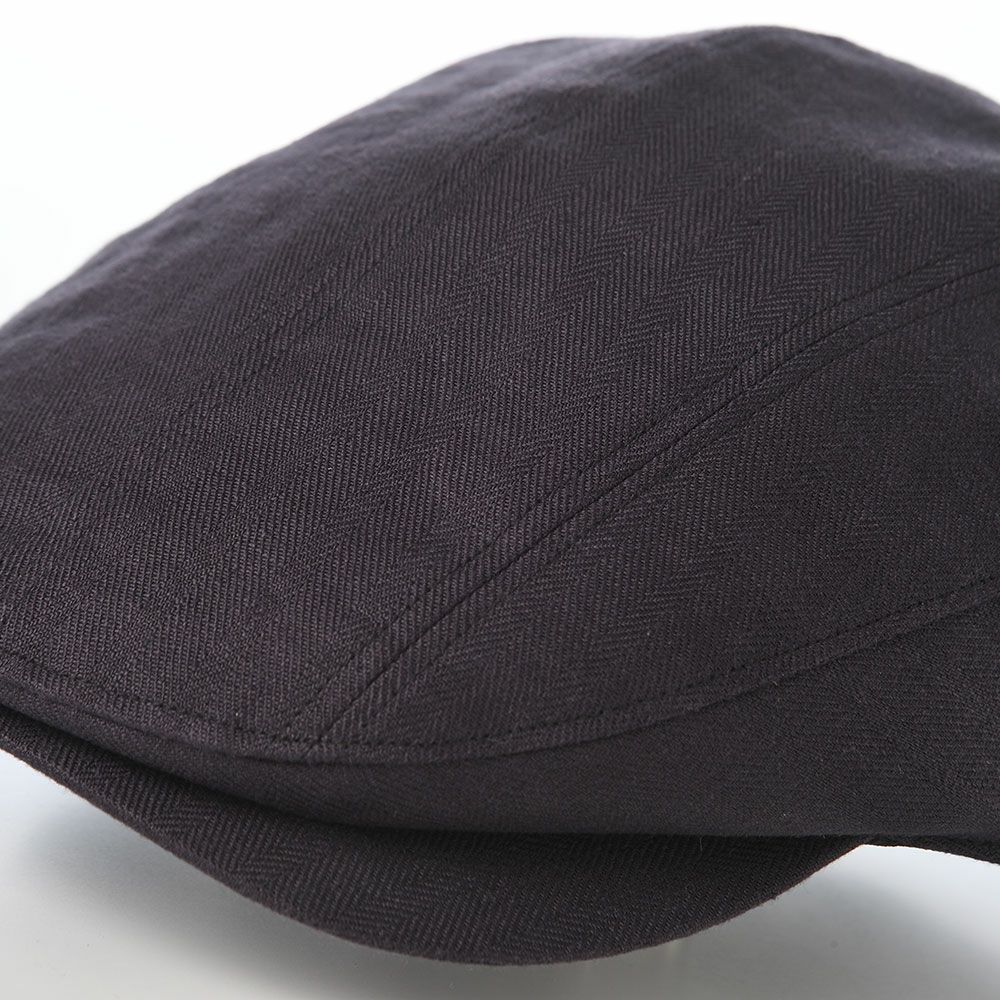 ガリュープラネットのハンチング Washable Herringbone Linen Hunting（ウォッシャブルへリンボンリネンハンチング）839 パープル
