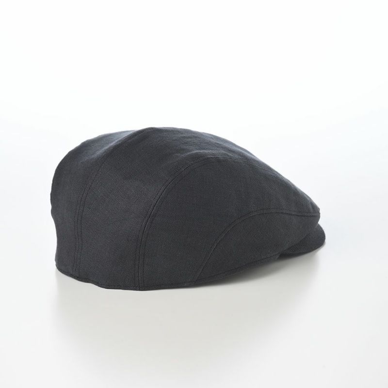 ガリュープラネットのハンチング Washable Herringbone Linen Hunting（ウォッシャブルへリンボンリネンハンチング）839 スミクロ
