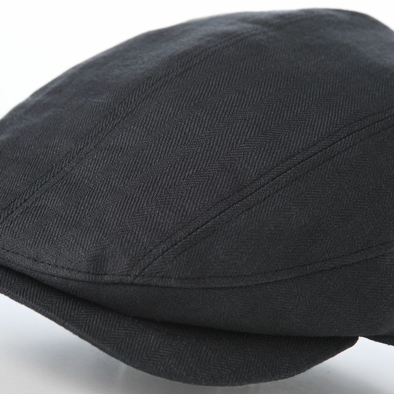 ガリュープラネットのハンチング Washable Herringbone Linen Hunting（ウォッシャブルへリンボンリネンハンチング）839 スミクロ