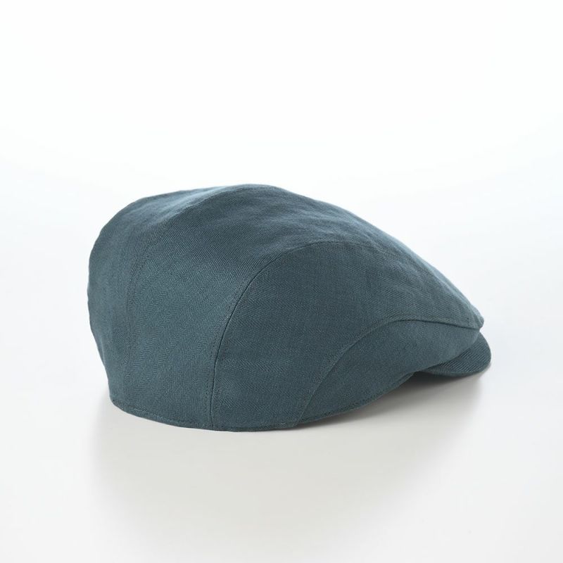 ガリュープラネットのハンチング Washable Herringbone Linen Hunting（ウォッシャブルへリンボンリネンハンチング）839 ターコイズ