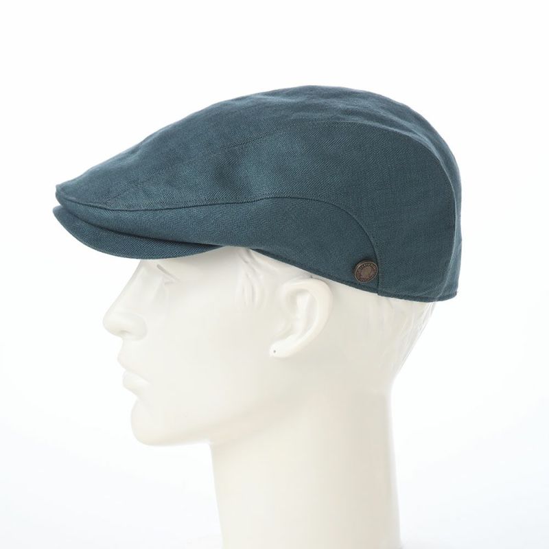 ガリュープラネットのハンチング Washable Herringbone Linen Hunting（ウォッシャブルへリンボンリネンハンチング）839 ターコイズ