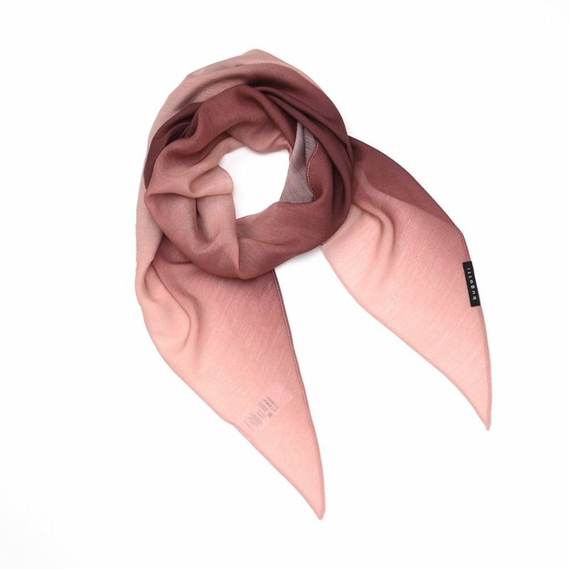ブガッティの春夏スカーフ・ストール Diamand Shape Scarf（ダイアモンドシェイプスカーフ） 630104 バーガンディー